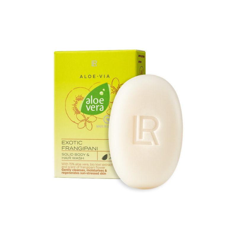 Aloe Vera Exotic Frangipani Solid Body & Hair Wash