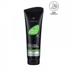 Aloe Vera Mens Essentials 4in1 Körper-, Gesicht-, Haar- und Bart-Shampoo