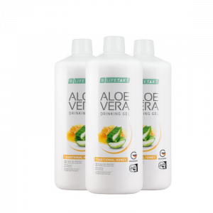 Aloe Vera Drinking Gel mit Honig 3er Set